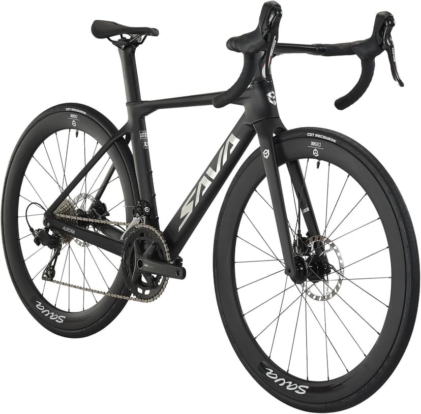 SAVADECK A7L Carbon Road Bike, T800 Carbon Fiber Frame 700C Racing Bicycle with Shimano 105 R7100 24 Speed Groupset and Hydraulic Disc Brake, Ultra-Light Carbon Bike for Man and Women