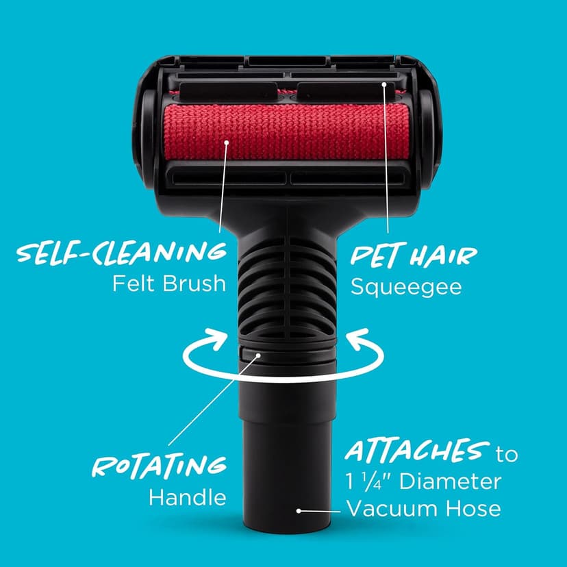 Simplicity Vacuums Pet Fur Remover for Furniture or Clothes, Use as Pet Hair Vacuum Attachment or Lint Roller for Pet Hair, SPET-Tool