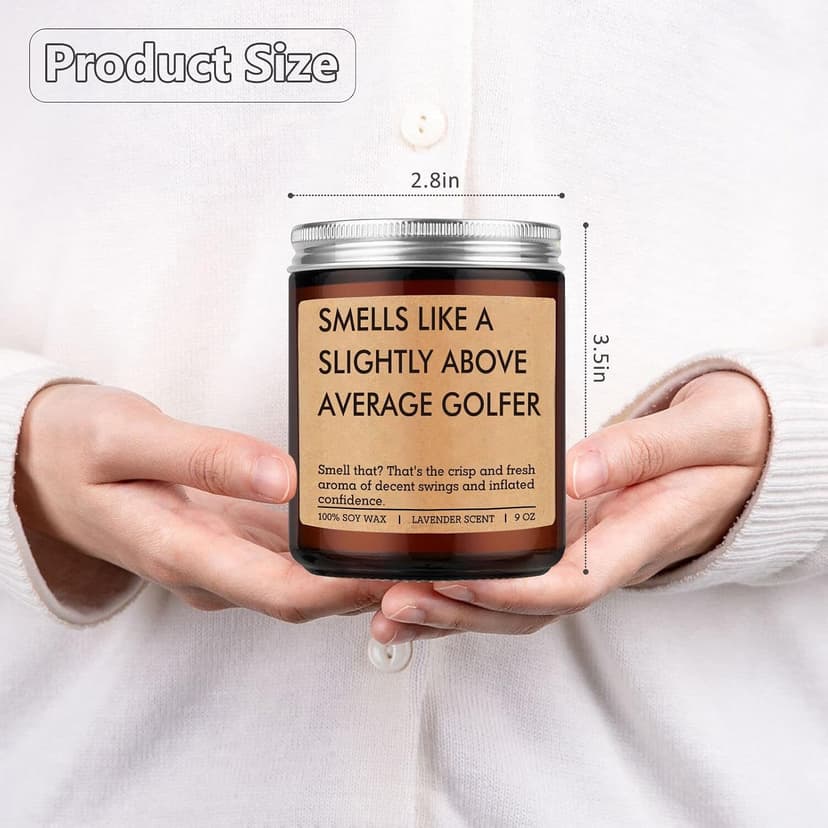 Cool Golf Themed Stuff, Golfing, Christmas, Birthday Presents for an Above Average Golfer, Dad, Boyfriend, Husband, Friend Fairy's Gift Candle, Golf Gifts for Men Him, Funny Gifts for Golfers Women B0FH6SJK5K