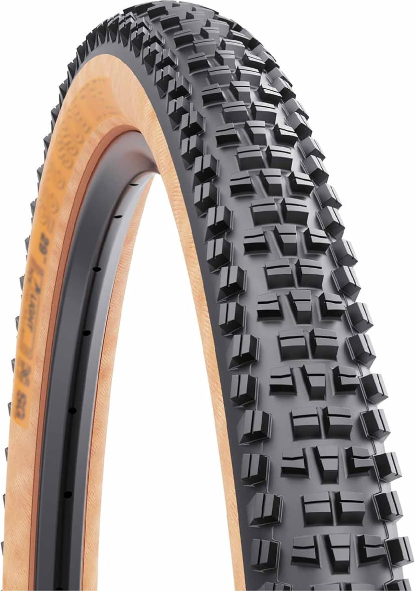 WTB Trail Boss Mountain Bike Tire (27.5”/29") Tubeless Folding - Aggressive Tread for Trail Rides (Black/Tan, SG1/SG2 Puncture Protection)