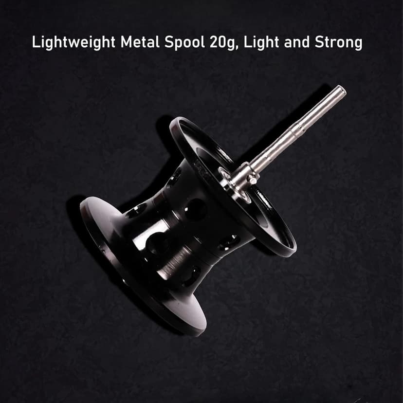 Metal + Nylon Baitcasting Reel - 7.2:1 High-Speed, Metal Spool, Dual Magnetic Brake, 8kg Drag, Long-Casting Anti-Backlash Lure Reel for Bass & Multi-Species Fishing