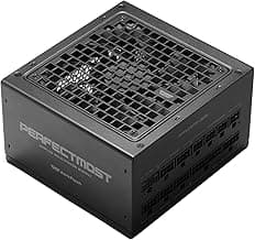 darkFlash PMT850 Fully Modular Power Supply ATX 3.1& PCIe 5.1 Ready, 2 x 12VHPWR Cable Included, 100% Japanese 105°C Capacitors, 80 Plus Gold Gaming PSU, Compact 150mm Size, 5 Year Warranty(Black)