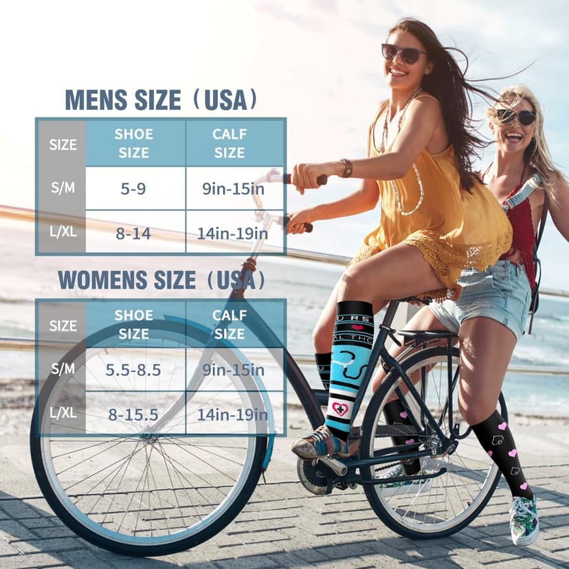 6 Pack Copper Compression Socks for Women and Men Circulation-Best Support for Medical,Running,Nursing,Athletic B082QTVPCM