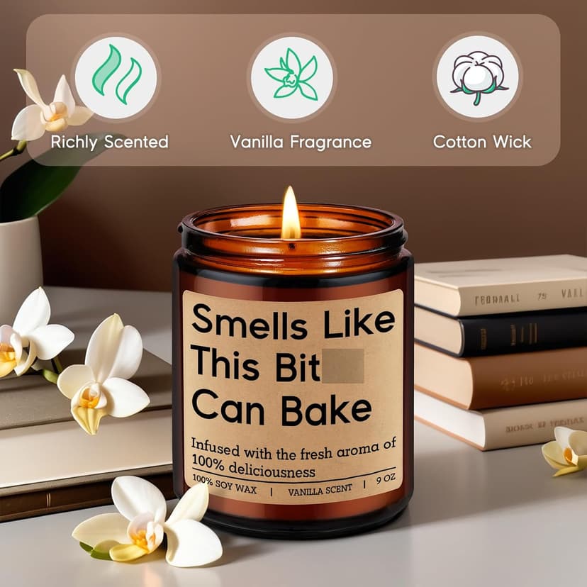 Funny Christmas Bake Gifts for Baking Lovers, Bread Bakers, Pastry Chef, Birthday Ideas for Friend, Culinary Student, Woman GSPY Candle, Gifts for Bakers, Baking Gifts for Women, Men, Sourdough Baker B0F12NQ3HC