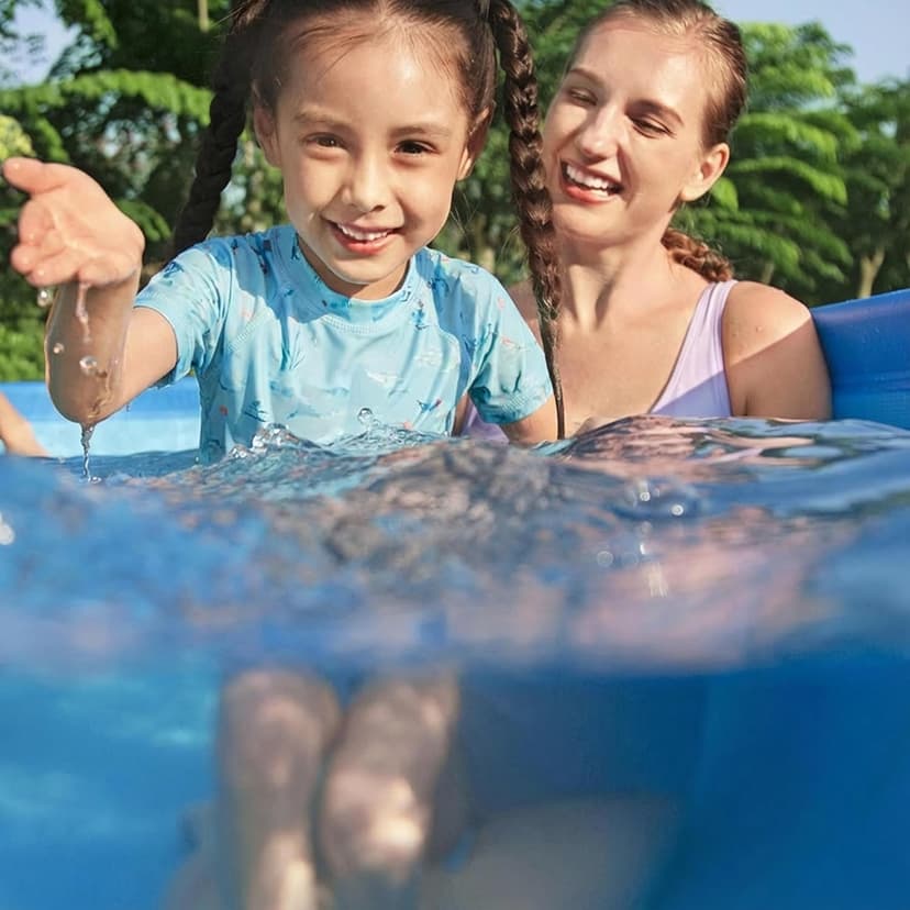 Bestway Steel Pro MAX 15’ x 48" Above Ground Pool, Round Metal Frame Outdoor Swimming Pool for Backyard, Blue, Pool ONLY