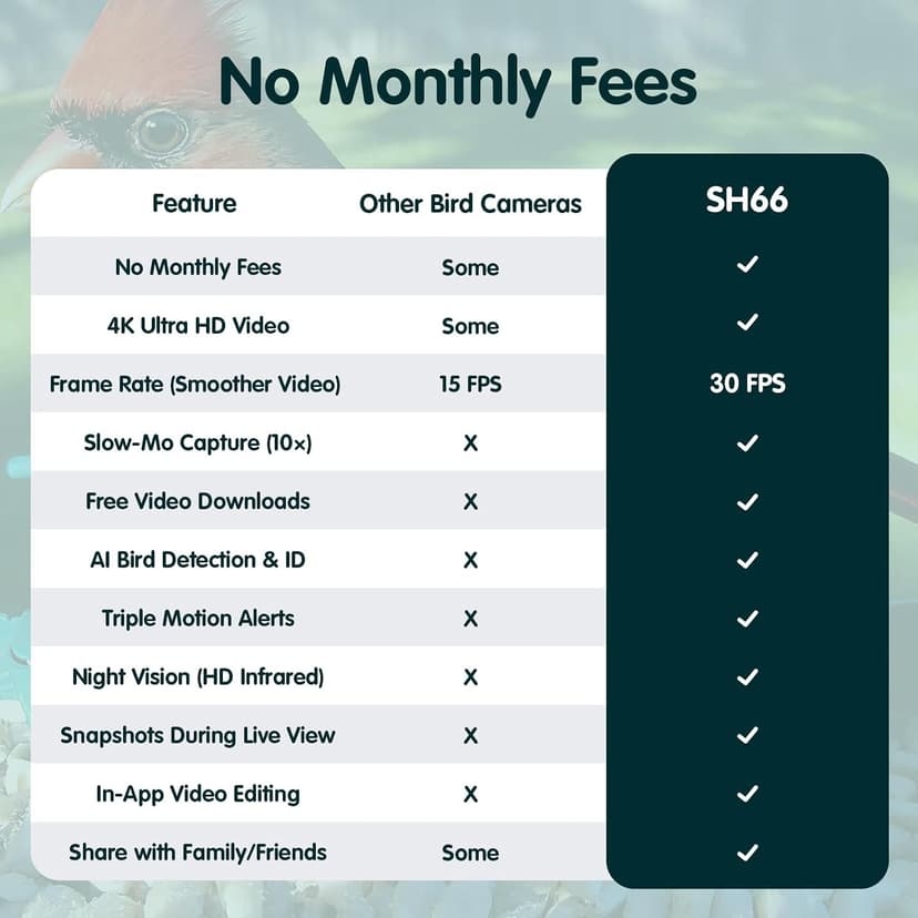 4K Ultra HD Video with Live View,10x Slow Motion,AI Smart Bird Feeder with Camera,2.4G/5G Wi-Fi,Durable Metal,Bird Lover Gift 4K Smart Bird Feeder with Camera,No Subscription,Solar Powered B0FMDP272Y
