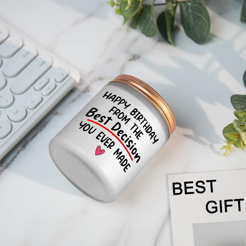 Funny Women Happy Birthday Gifts Ideas for Her Him Girlfriend from Boyfriend Her Him Birthday Gifts for Wife from Husband, 7Oz Lavander Scented Candles B0BF59J8K4