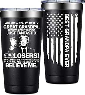 Grandpas Christmas Birthday Gifts from Grandkids - Fathers Day Gift for Grandpa - You Are a Really Really Great Grandpa Grifarny Grandpa Gifts - Best Grandpa Ever Gifts Tumbler Cup 20 oz B0DZWW96VX