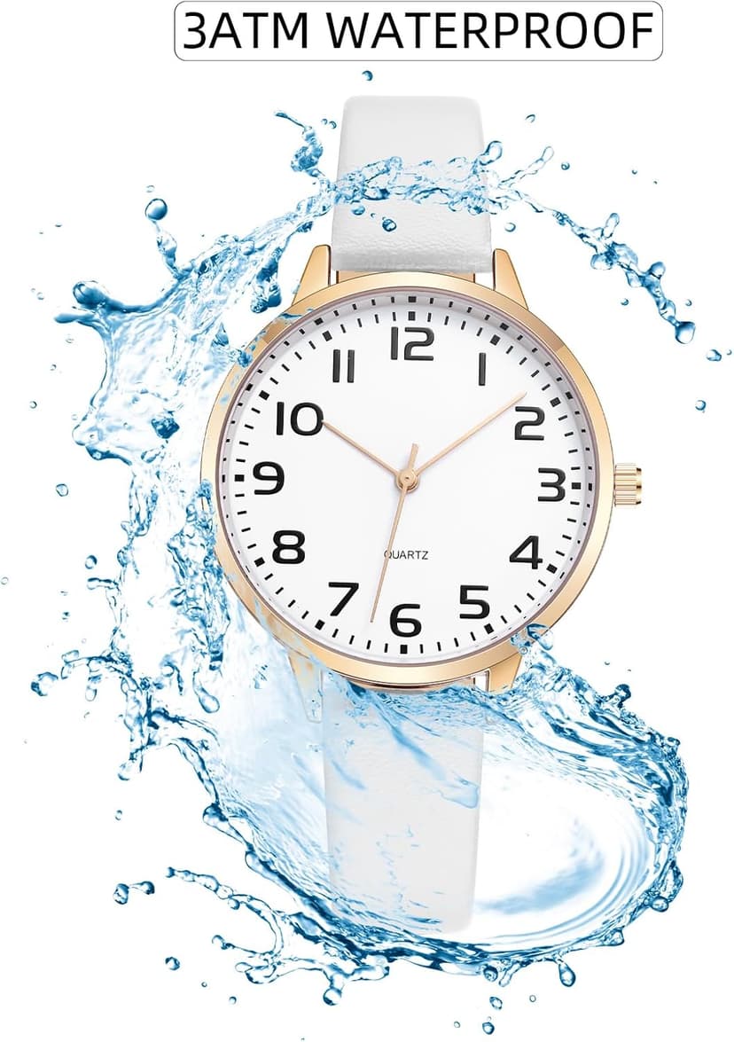 IBSO Women Watches Leather Mesh Strap Round Case Analog Fashion Ladies Wrist Watches