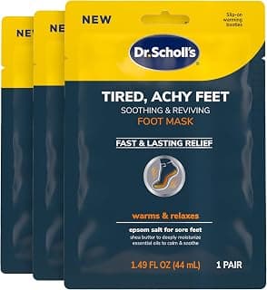 Dr. Scholl's® Tired, Achy Feet Soothing & Reviving Foot Mask, 3 Pair, Warming Booties B0BYBHRZ7T