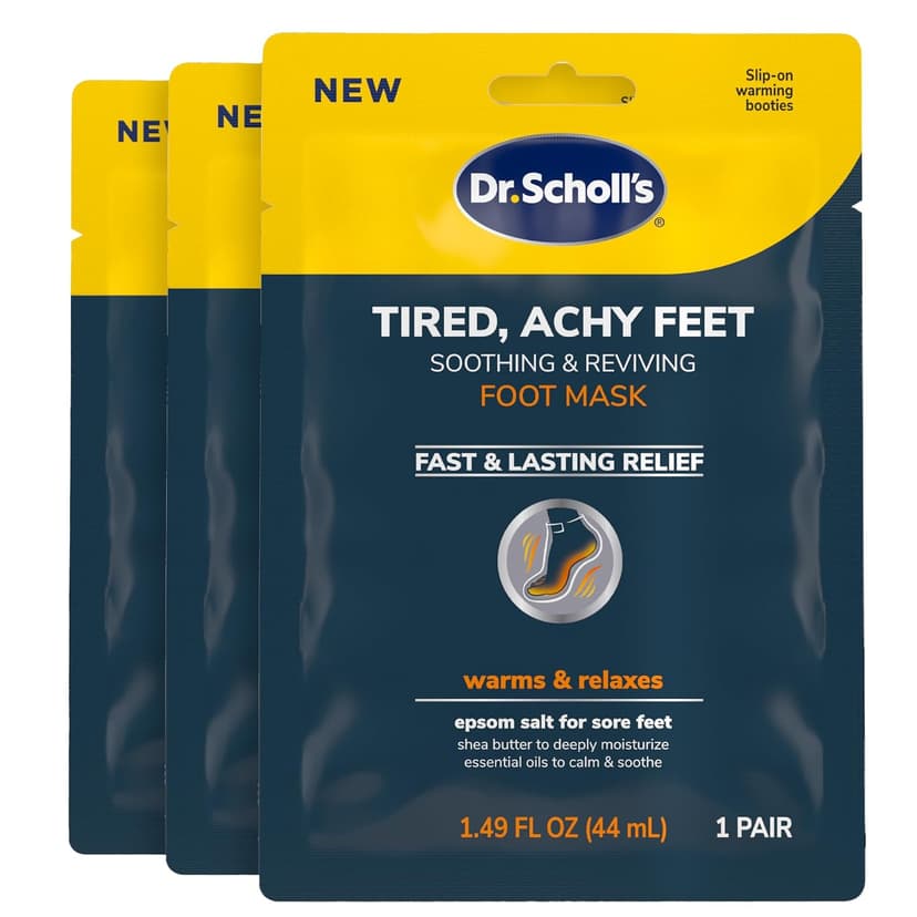 Dr. Scholl's® Tired, Achy Feet Soothing & Reviving Foot Mask, 3 Pair, Warming Booties B0BYBHRZ7T