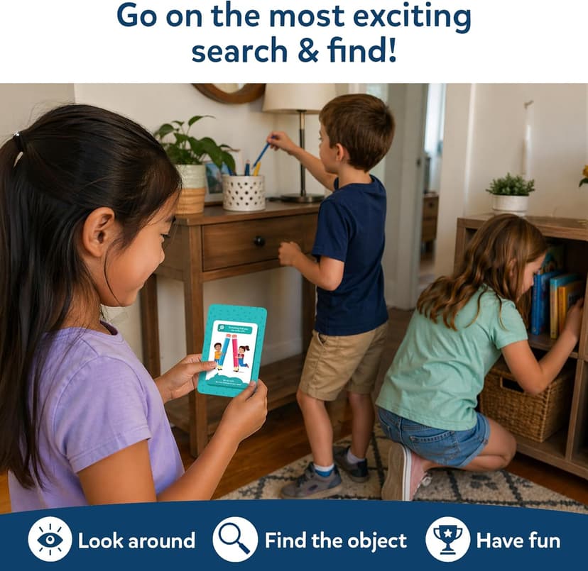 Skillmatics Scavenger Hunt Card Game - Found It, Educational Game, Perfect for Home, School, Travel, Playdates & Party Games, Gifts for Kids and Families, Screen-Free Fun for Ages 4, 5, 6, 7