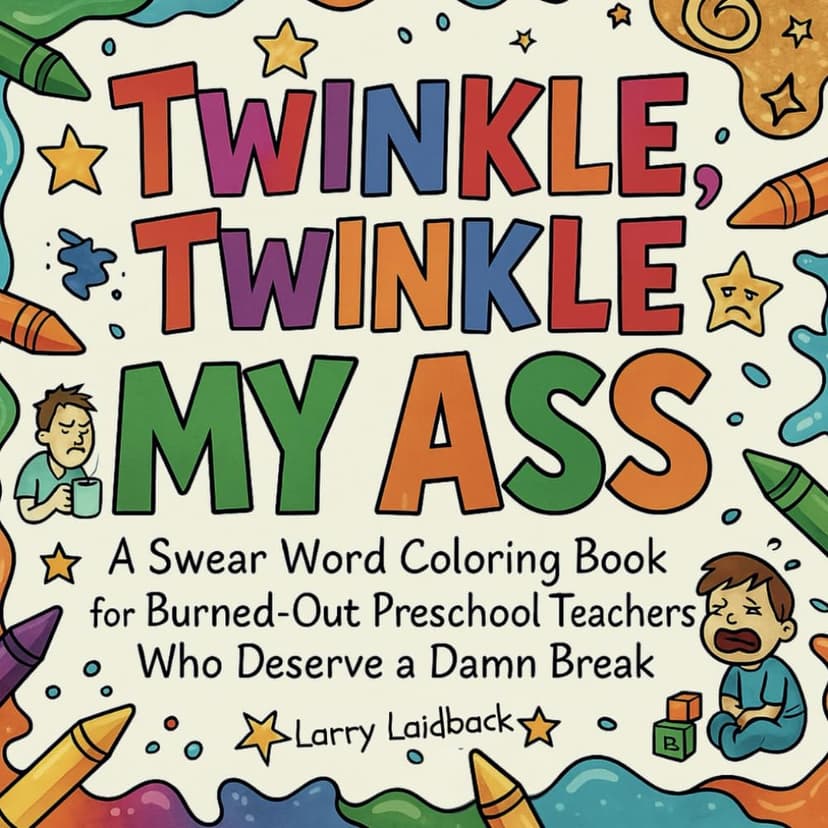 Twinkle Twinkle MY ASS: A Swear Word Coloring Book for Burned-Out Preschool Teachers Who Deserve a Damn Break