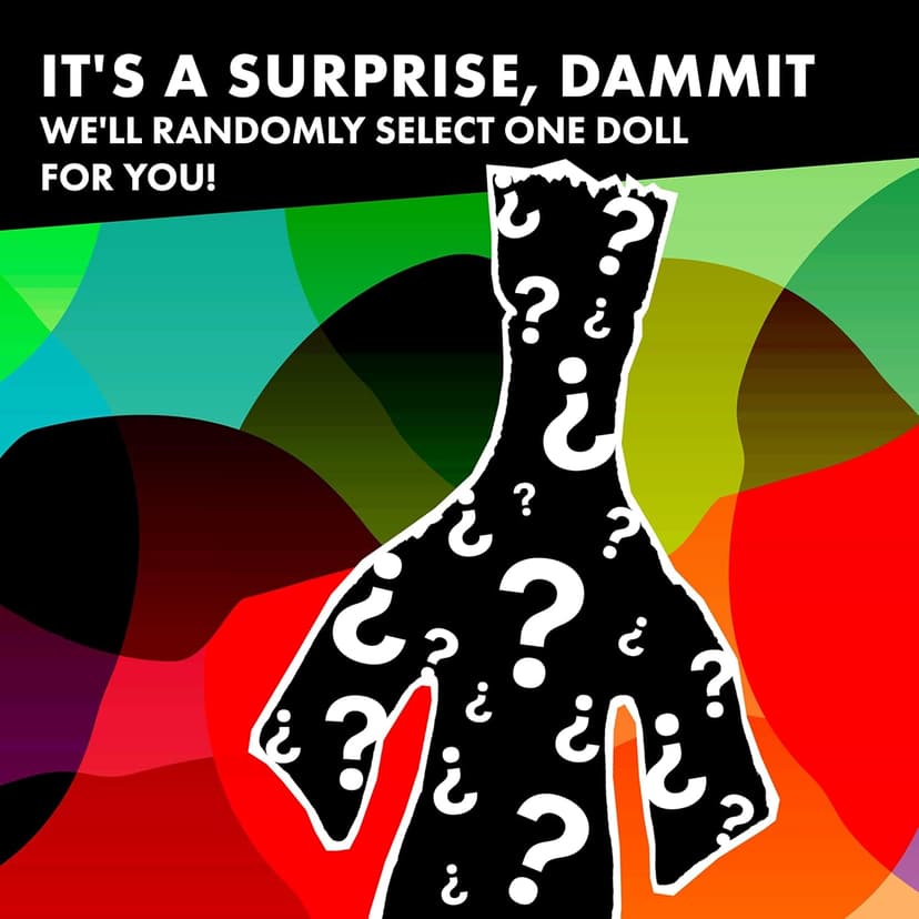 Dammit Doll - Classic Random Color, Stress Relief - Gag Gift - 1 Doll