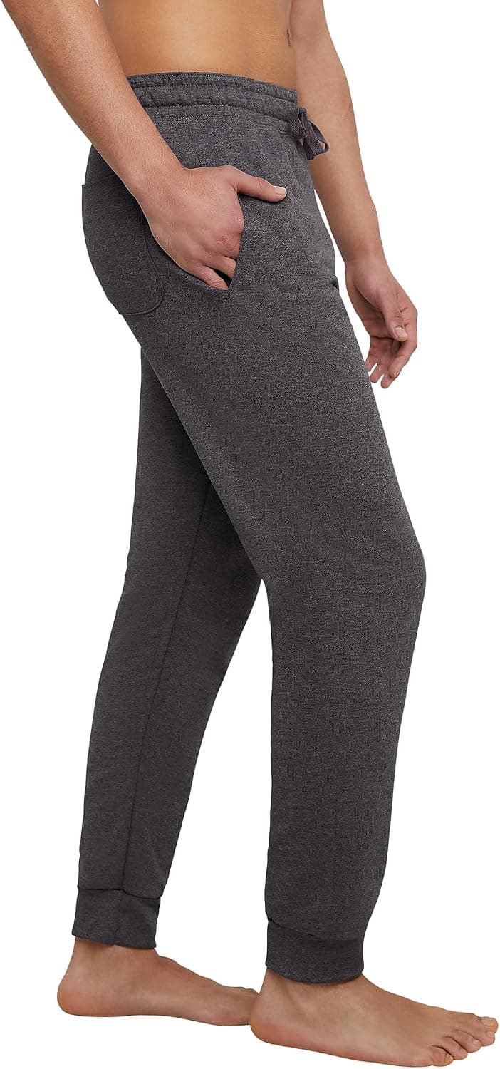 Hanes Men's Joggers, EcoSmart Fleece Sweatpants for Men, Men's Lounge Pants, 30.5" B07HDLX9HZ