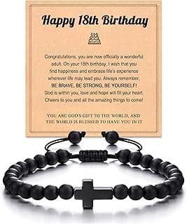 Tarsus Birthday Gifts for Men Teens, You are God's Gift to The World, 16th 18th 21st Birthday Cross Bracelet for Son Grandson Brother