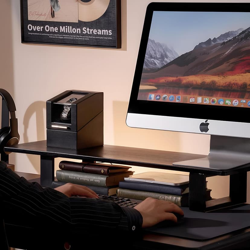 ProCase ProCase Watch Winder for Automatic Watches, Single Automatic Watch Winder Rotator Shaker Box with Quiet Motor and Flexible Pillow, Rotating Watches Case Gifts for Men Women -1 Slot