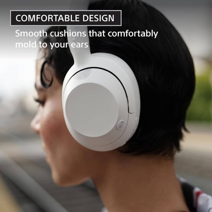 Sony ULT WEAR Over-Ear Noise Canceling Bluetooth Headphones with Alexa Built-in, Comfortable Design, 30-Hour Battery, Massive Bass, & Signature Noise Canceling Found in 1000X Series, Off White