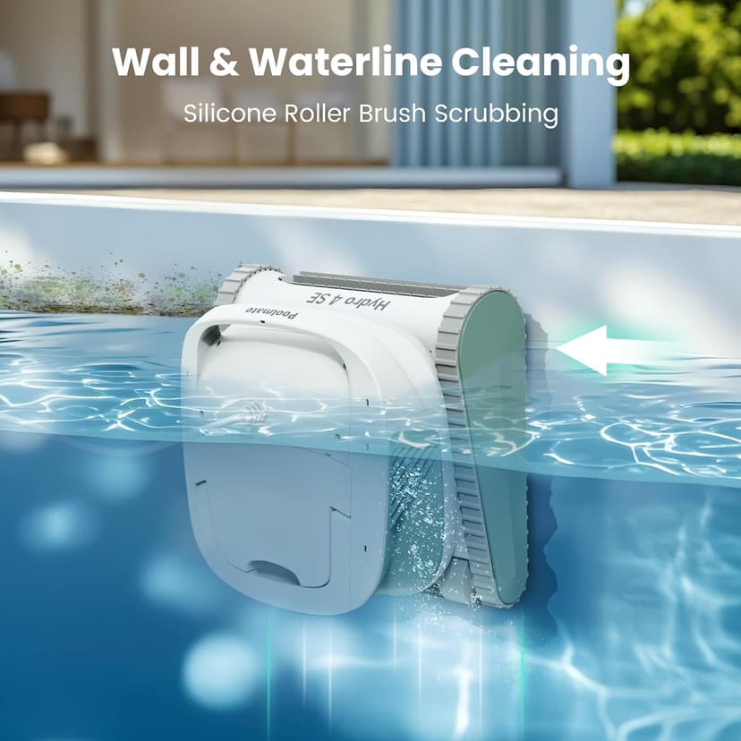 Chasing Hydro 4 SE Pool Vacuum for Inground Pools | Robot Cleaner for Floor, Wall & Waterline | Always Cleaning, Never Charging | 40ft Cord | 4.1L Filter Basket for Inground & Above Ground Pools