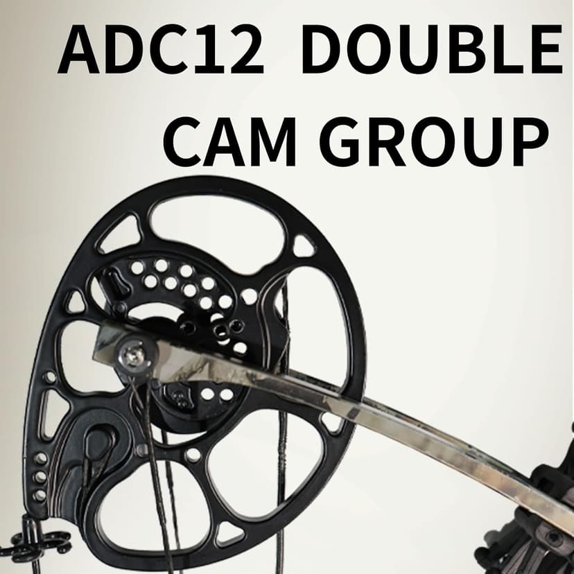 Compound Bow and Arrow Set for Adults Archery Shooting Bow Adjustable 30-65lbs Composite Bow Combination 19.5"-30" Draw Length Hunting Equipment