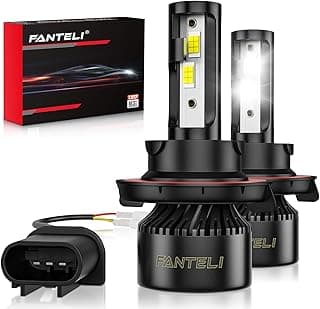 𝖧𝟣𝟥/𝟫𝟢𝟢𝟪 Bulbs, 6500K Cool White 40000LM 900% Brightness, Backup 1:1 Size Plug and Play IP68 Waterproof Interior Off-Road Lights, Pack of 2