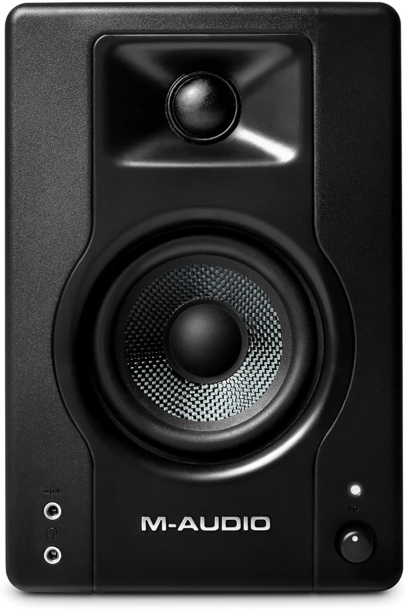 M-AUDIO BX3 Pair 3.5" Wired Studio Monitors and PC Speakers for Recording and Multimedia with Music Production Software