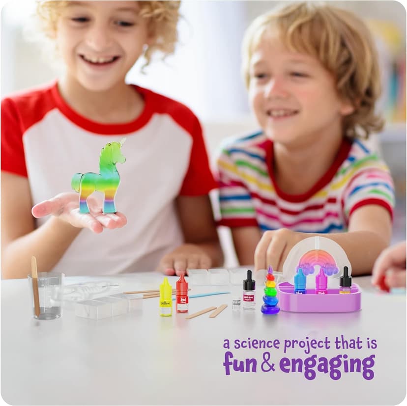 Dan&Darci Unicorn Soap Making Kit - Girls Crafts DIY Project Age 6+ Year Old Kids - Unicorn Girl Gifts - Science STEM Activity Teenage Gift - Make Your Own Soap Kits - Craft Toys Ages 6 7 8 9 10 11 12