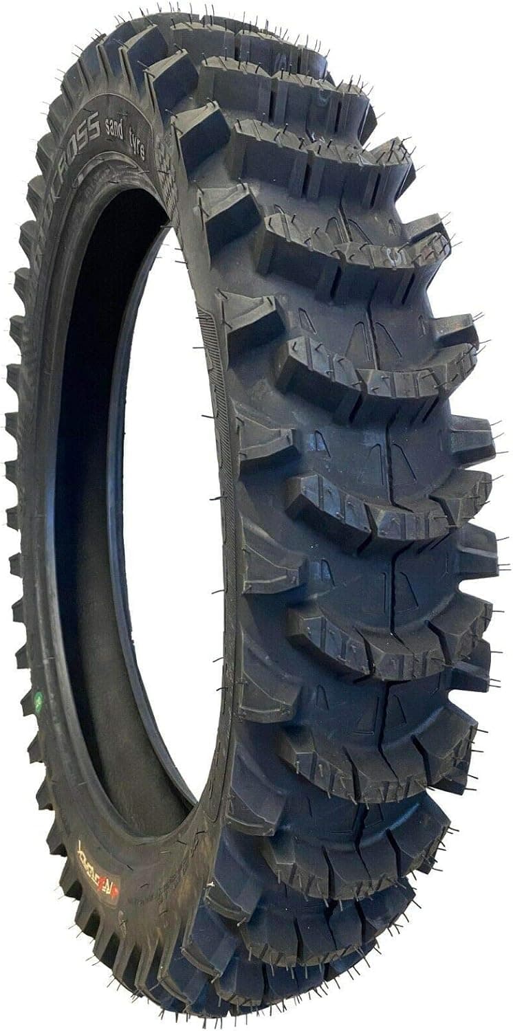 Scoop36 110/100-18 Sand Mud Dirt Bike Tire with Heavy Duty 2.5mm Inner Tube
