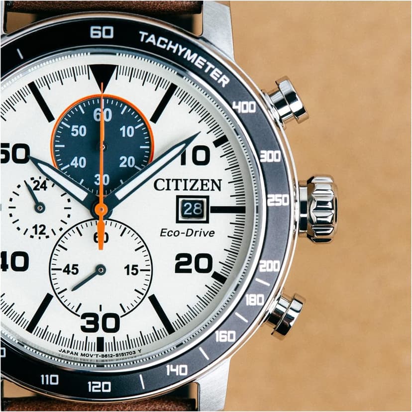Citizen Men's Eco-Drive Weekender Brycen Chronograph Watch Stainless Steel Case