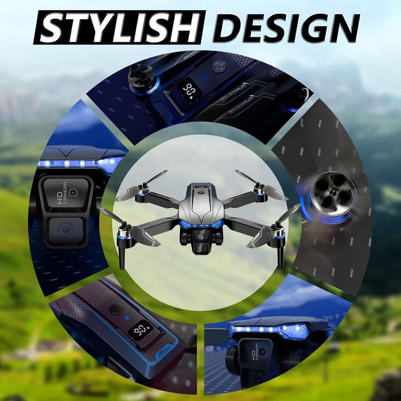 Foldable FPV Drone for Kids & Adults, Clearance! 1080P HD Camera, Carrying Case, Gesture Control Selfie, Altitude Hold, One-Key Takeoff/Landing, 3D Flips——Only $25.99