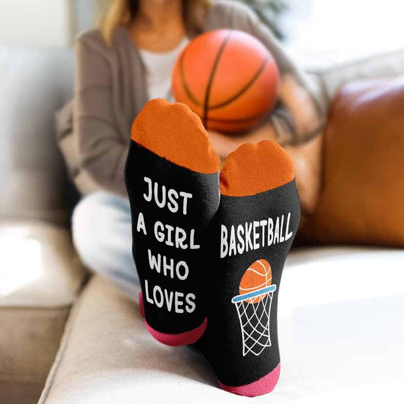 Basketball Socks for Men, Women & Youth – Funny Basketball Gifts, Stocking Stuffers, Novelty Socks for Players, Coaches, Boys & Girls, and Cool Sport Accessories for Christmas
