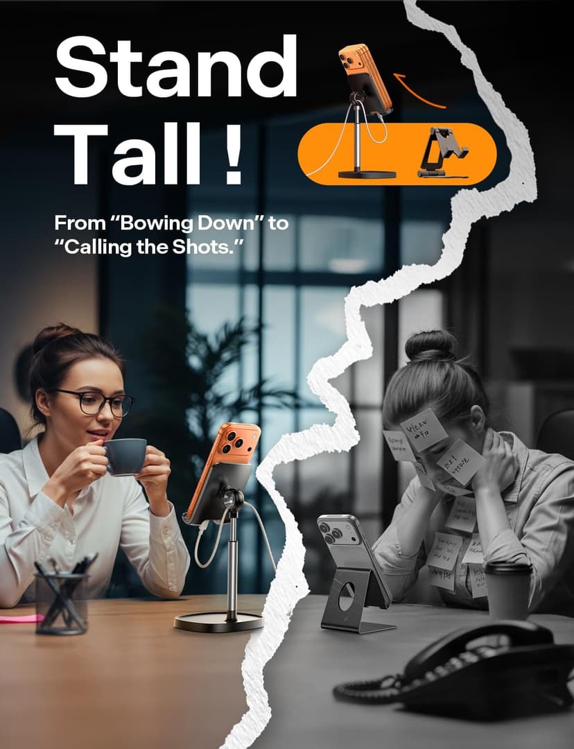 Office Gifts for Women, iPhone Stand, Gadgets for Men, Office Decor, Gaming Desk Accessories for Samsung Fold 8, Switch, iPad LISEN Cell Phone Stand Phone Holder for Desk, Office Decor Gadgets for Men B07Z82895W