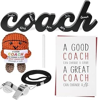 Basketball Coach Gifts - 5PCS Cheer Coach Thank You Appreciation Gifts for Men Women Basketball Coaches Retirement Birthday Gifts