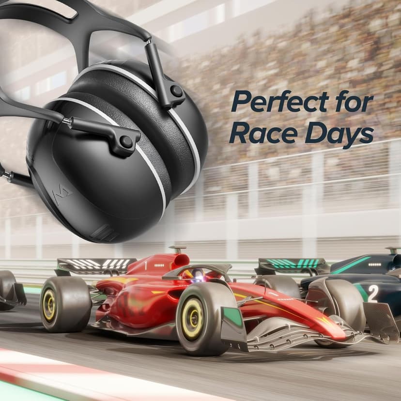 SNR 35dB High Noise Cancelling Ear Muffs, Ear Protection for Mowing, Adult Noise Cancelling Headphones for Autism, Hearing Protection Ear Muffs for Noise, Noise Reduction Earmuffs for Shooting,Mowing