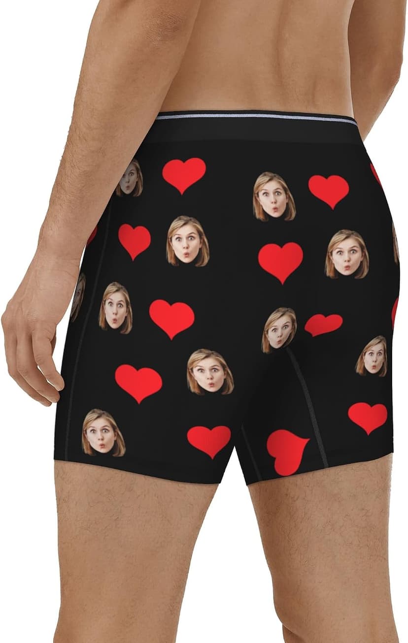 Personalized Boxers for Christmas Birthday Gifts Custom Boxers for Woman Men Husband Boyfriend B0DS4D9C7K