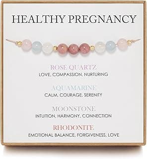 Healthy Pregnancy Gift, Moonstone Bracelet, Hope Bracelet for Women, First Time Mom Gifts, Spiritual Bracelet, Mothers Day Christmas Jewelry