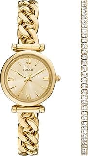 Fossil Women's Carlie Quartz Stainless Steel Three-Hand Watch