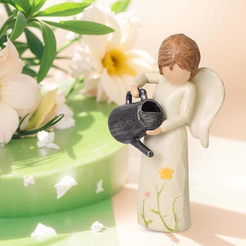 Garden Gifts for Mom, Sisters, Friends, New Home Gift Ideas, Unique Sculpted Hand-Painted Figurine Gardening Gifts for Women, Garden Gift for Gardeners Woman B0DCN2H3B2