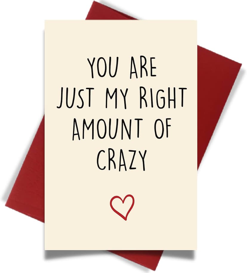 Cheerin Funny Greeting Card with Envelope - Anniversary Card - Romantic Birthday Card - Hilarious Gifts for Him Her Girlfriend Boyfriend Wife Husband