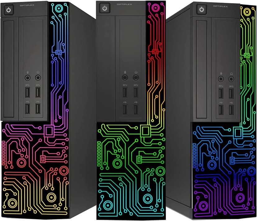 Dell Optiplex Desktop Computer (SFF) PC, Quad Core Intel i5 up to 3.6GHz, 16GB RAM, 512GB SSD, 24 Inch Monitor, RGB Keyboard & Mouse & Headset, Windows 11 Pro (Renewed)