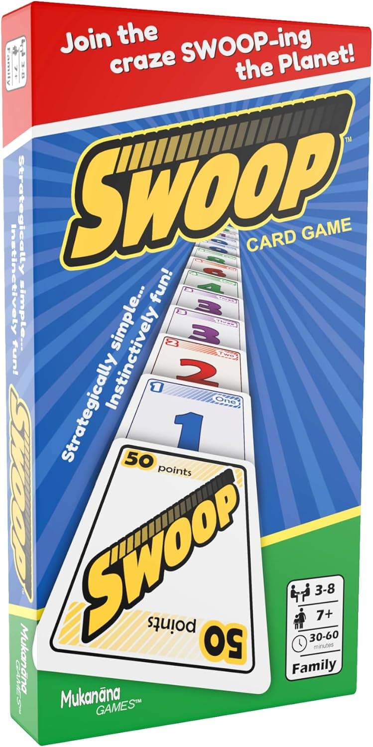 SWOOP Card Game | Fun for The Entire Family | Easy to Learn | Easy to Play | Great Social for Game Nights | Kids, Teens, Adults, and Seniors | Ages 7+ | 3 to 8 Players