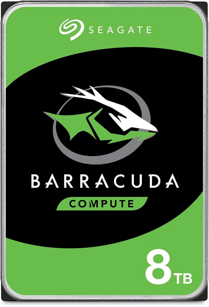 Seagate BarraCuda 8 TB Internal Hard Drive HDD – 3.5 Inch SATA 6 Gb/s, 5,400 RPM, 256 MB Cache for Computer Desktop PC (ST8000DMZ04/004)