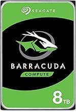Seagate BarraCuda 8 TB Internal Hard Drive HDD – 3.5 Inch SATA 6 Gb/s, 5,400 RPM, 256 MB Cache for Computer Desktop PC (ST8000DMZ04/004)