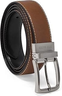 Steve Madden mens Reversible Men's Dress Casual Every Day Leather Belt