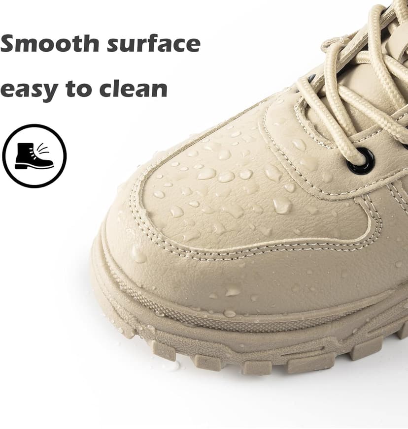 Yeeteepot Womens Snow Boots Warm Winter Boots Ladies Fur Lined Ankle Boots Lace Up Outdoor Booties Anti-Slip Sneakers Waterproof Walking Shoes