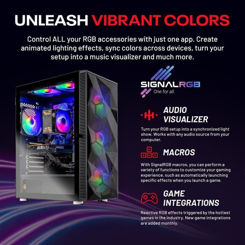 Skytech Gaming Storm Gaming PC, AMD Ryzen 5 5500 3.6GHz, NVIDIA RTX 5050 8GB, 1TB NVMe SSD, 32GB DDR4 RAM 3200, 650W Gold PSU, Wi-Fi, Win 11, Desktop