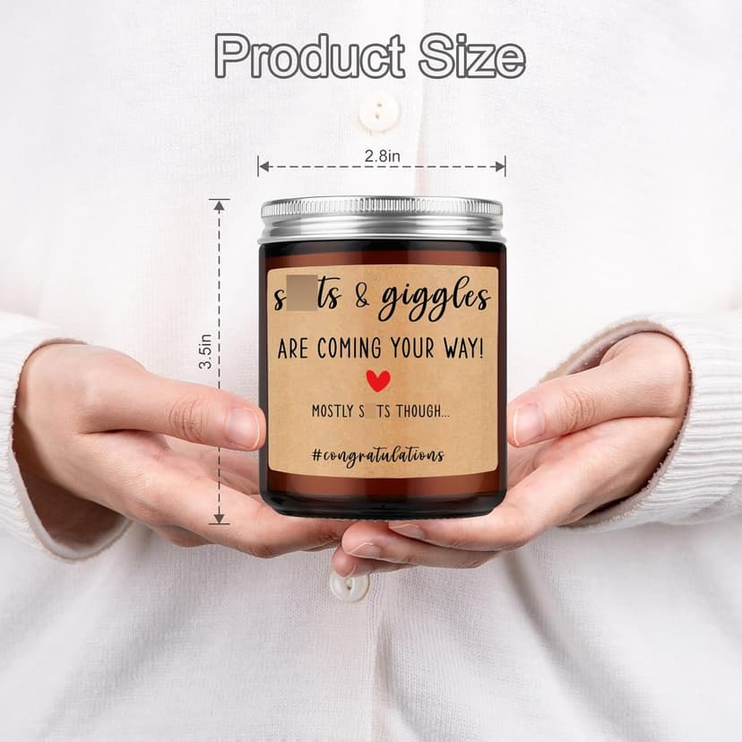 Miracu Funny Baby Shower Candle, New Parents Gifts for Couples, Unique Mom and Dad Gifts for New Parents, Expecting Mom to be - Christmas, Boy Baby Announcement, Congratulations Pregnancy Couple