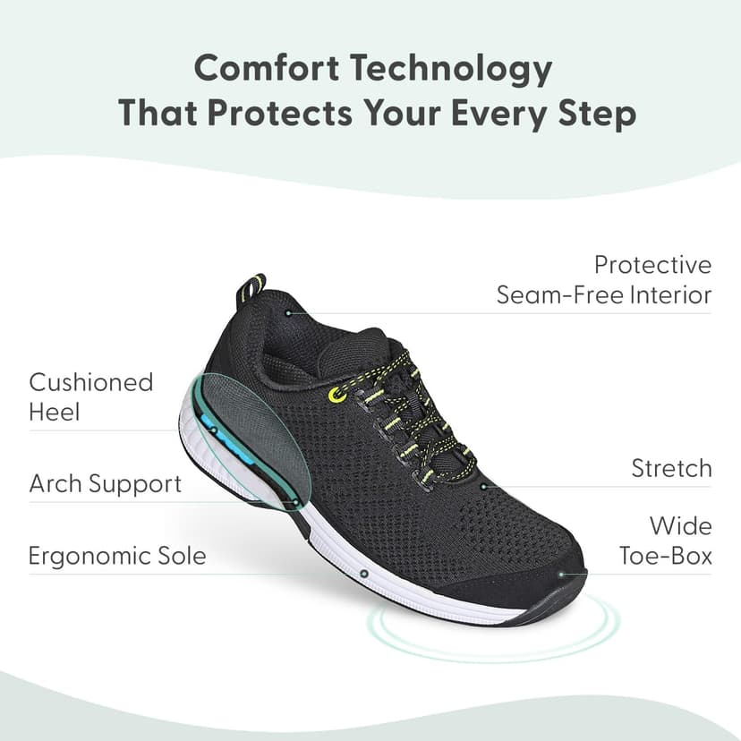 Orthofeet Women's Orthopedic Knit Coral Sneakers