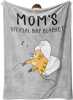 SteadStyle Gifts for Mom from Daughter or Son, Mom Birthday Gifts Blanket, Mother Presents for Christmas, Valentine's Day, Mothers Day, Fluffy Blanket for Mommy, 60'' x 50'' (Grey)