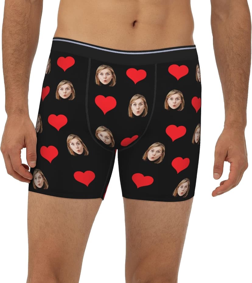 Personalized Boxers for Christmas Birthday Gifts Custom Boxers for Woman Men Husband Boyfriend B0DS4D9C7K